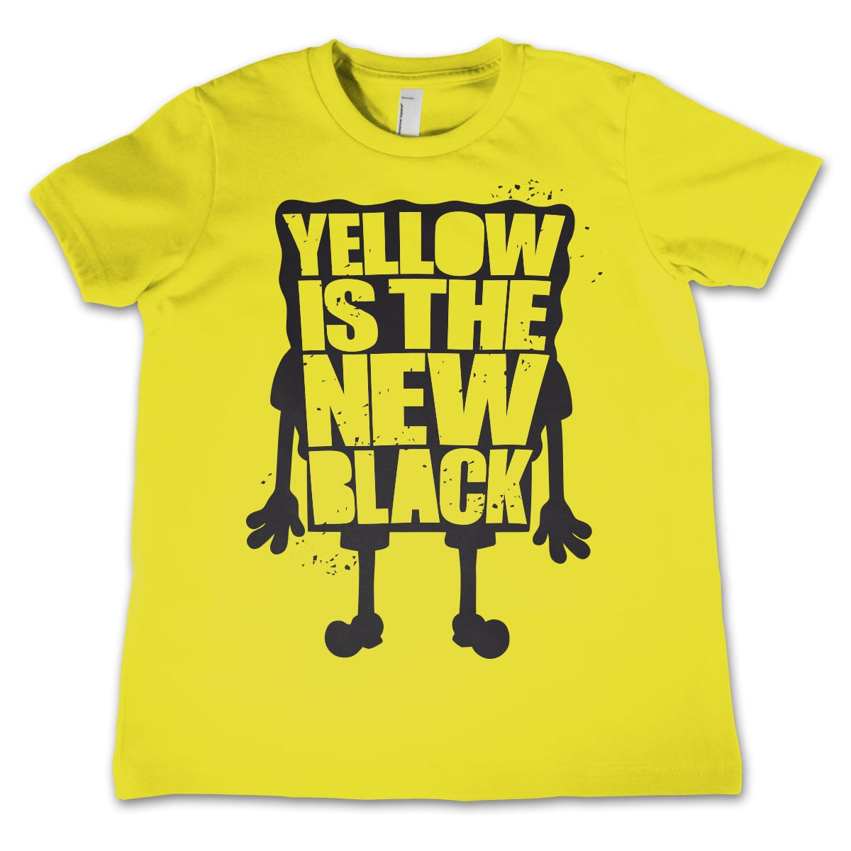 Bob l'éponge - Yellow Is The New Black Kids T-Shirt – T-shirt enfant