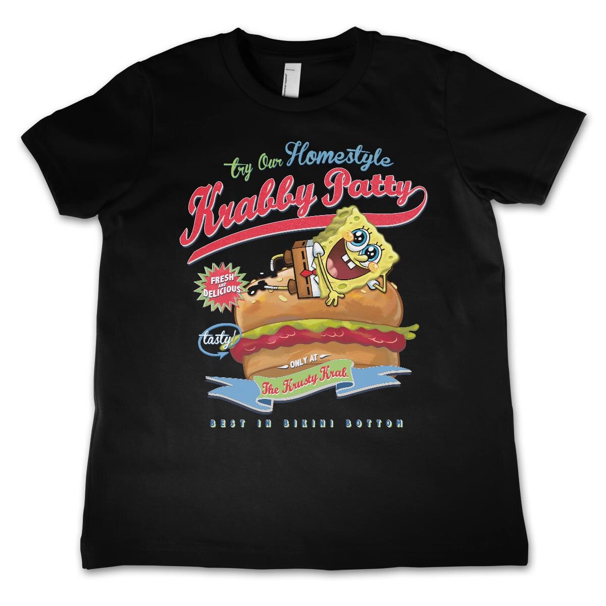 Bob l'éponge - Homestyle Krabby Patty Kids T-Shirt – T-shirt enfant