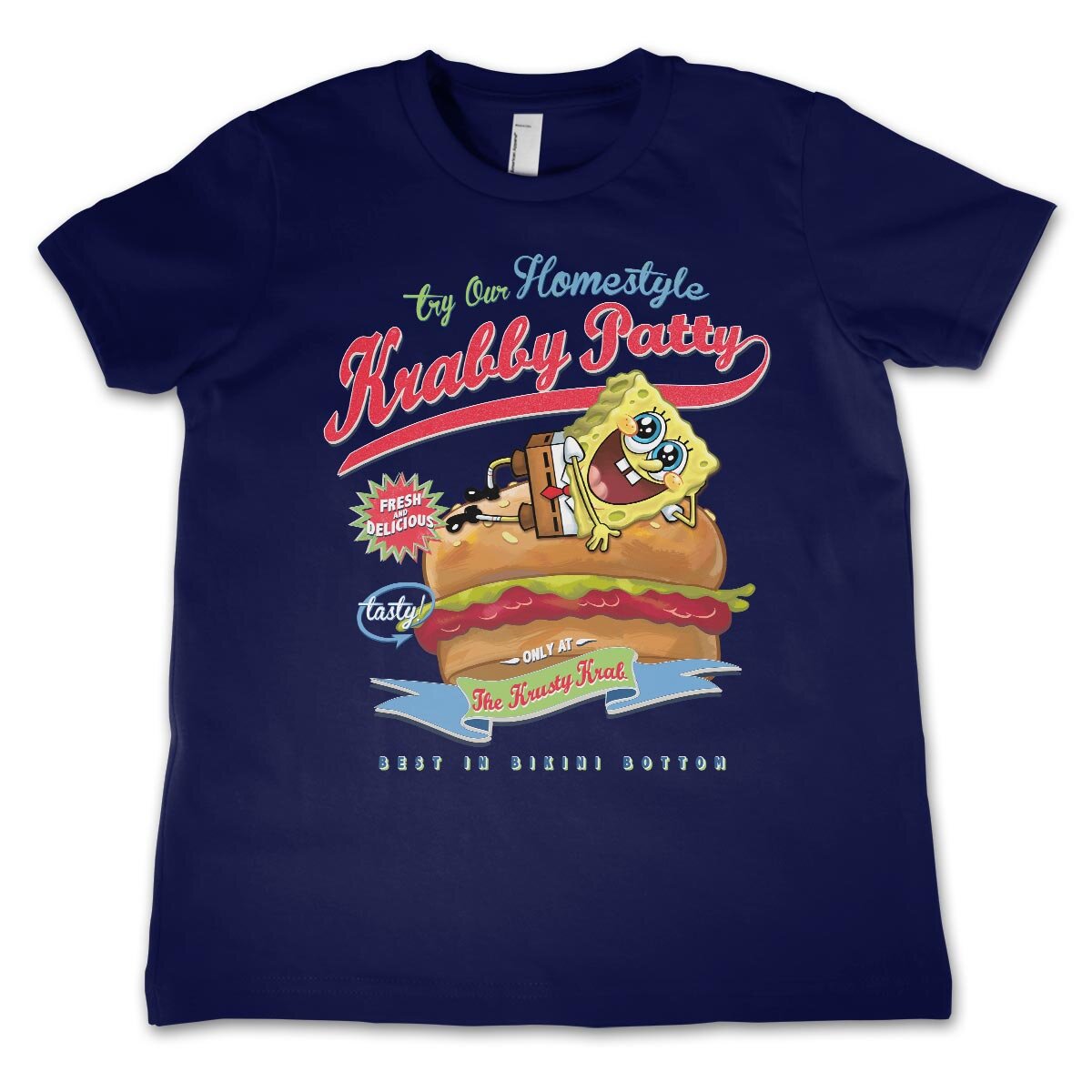 Bob l'éponge - Homestyle Krabby Patty Kids T-Shirt – T-shirt enfant