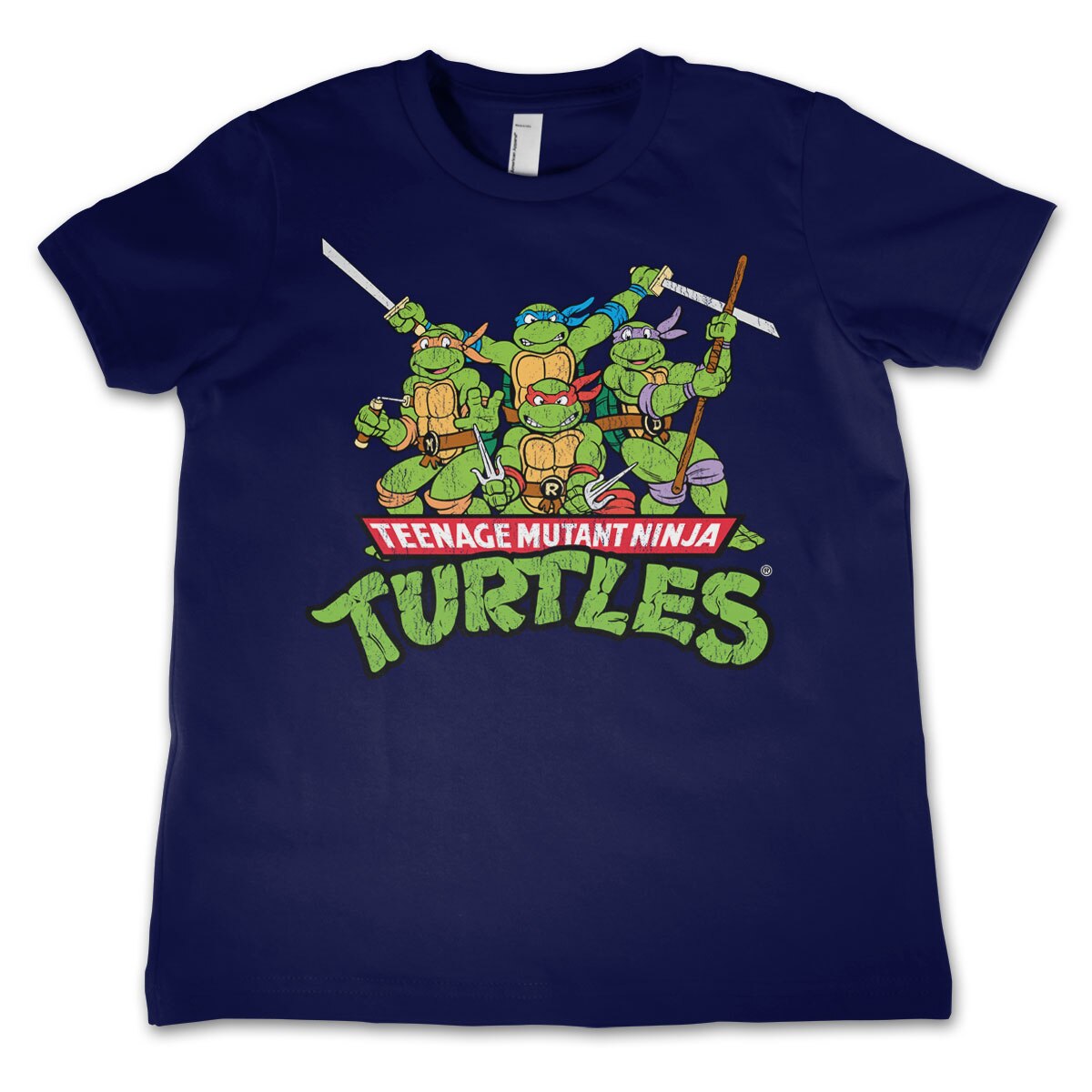 Les Tortues Ninja - Teeange Mutant Ninja Turtles Distressed Group Kids T-Shirt – T-shirt enfant