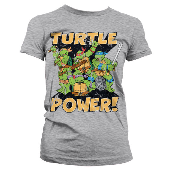 Les Tortues Ninja - TMNT - Turtle Power! Girly T-Shirt – T-shirt femme