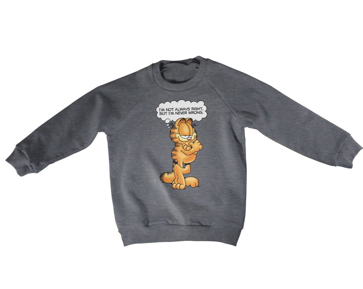 Garfield - Never Wrong Kids Sweatshirt – Sweat enfant