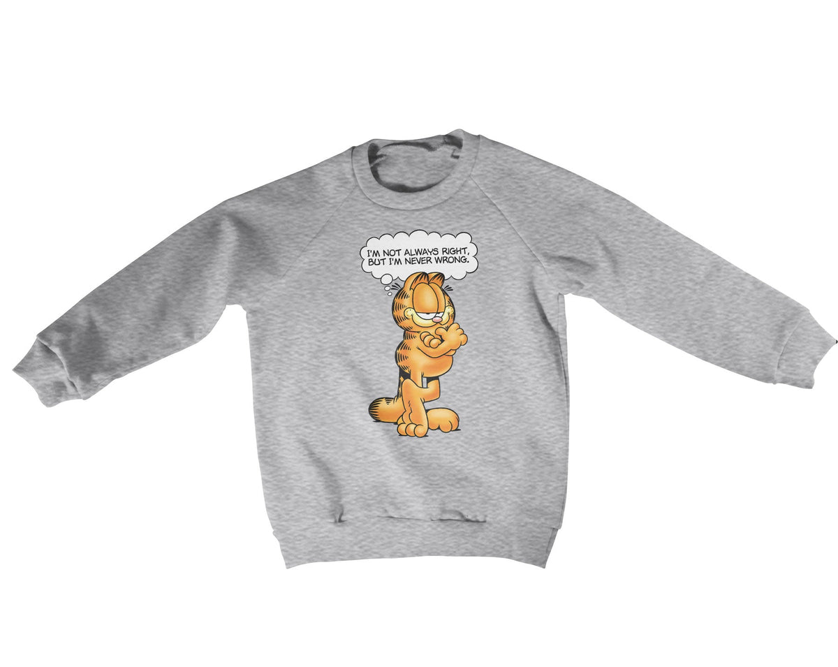 Garfield - Never Wrong Kids Sweatshirt – Sweat enfant