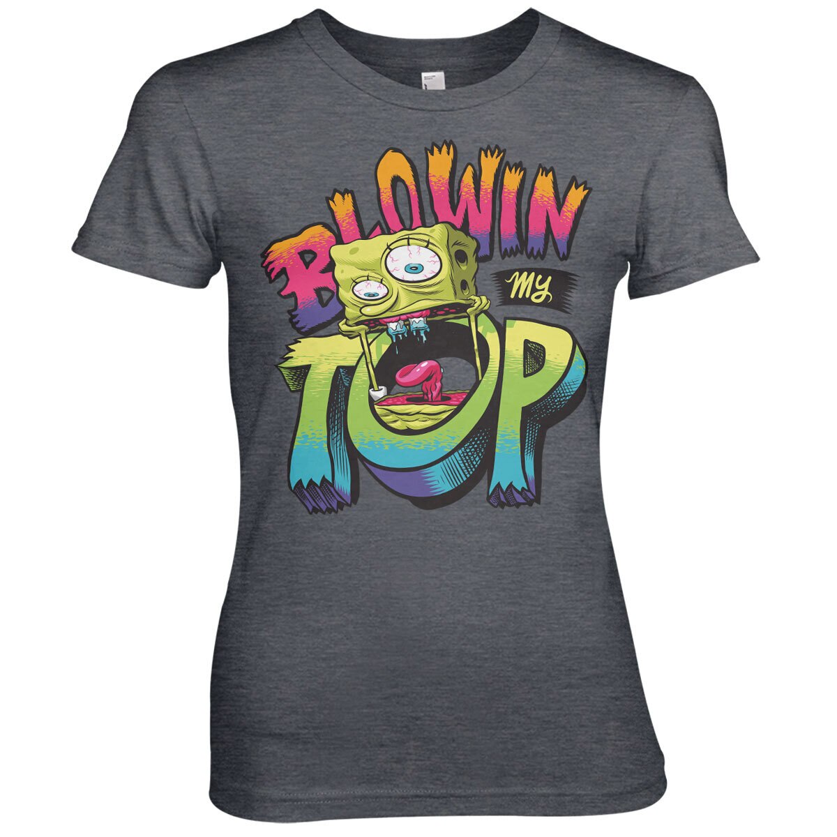 Bob l'éponge - SpongeBob Blowin My Top Girly Tee – T-shirt femme
