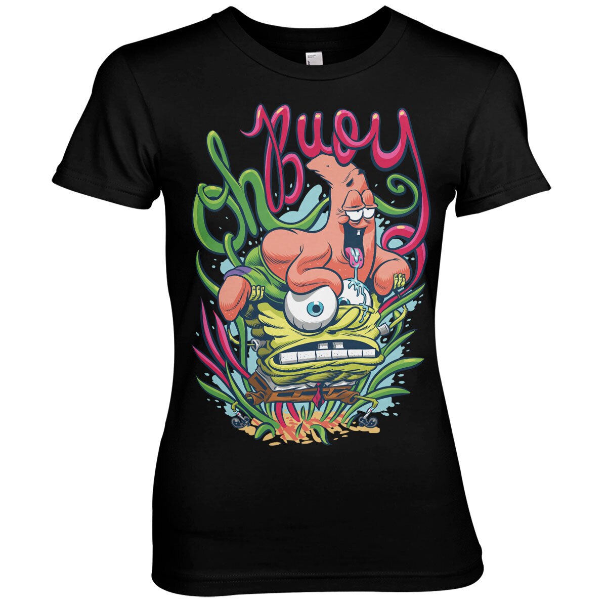 Bob l'éponge - SpongeBob Oh Boy Girly Tee – T-shirt femme