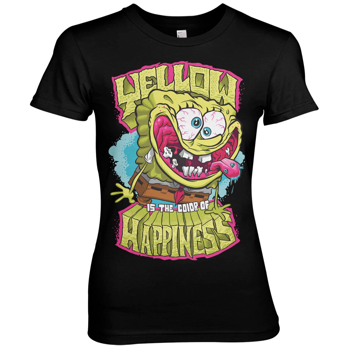 Bob l'éponge - Yellow Is The Color Of Happiness Girly Tee – T-shirt femme
