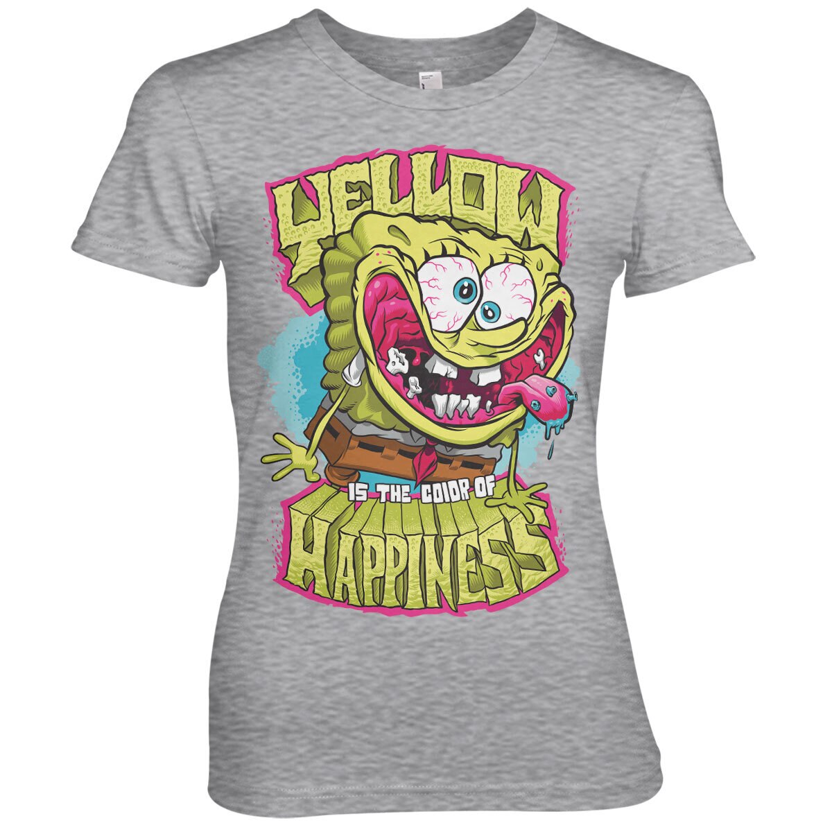 Bob l'éponge - Yellow Is The Color Of Happiness Girly Tee – T-shirt femme