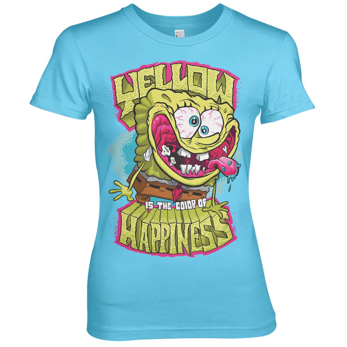Bob l'éponge - Yellow Is The Color Of Happiness Girly Tee – T-shirt femme
