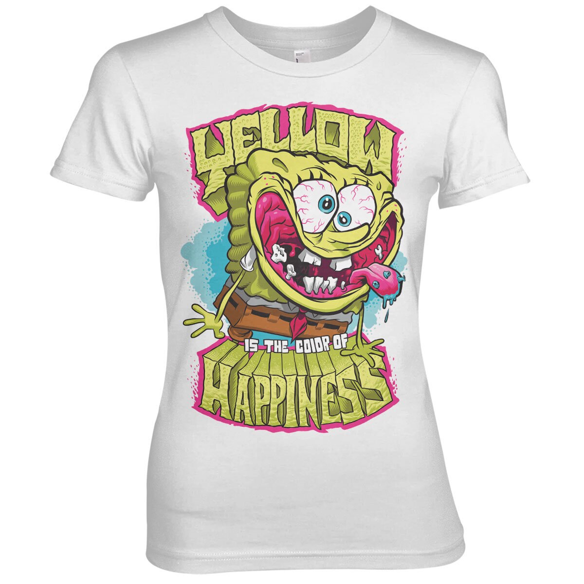 Bob l'éponge - Yellow Is The Color Of Happiness Girly Tee – T-shirt femme
