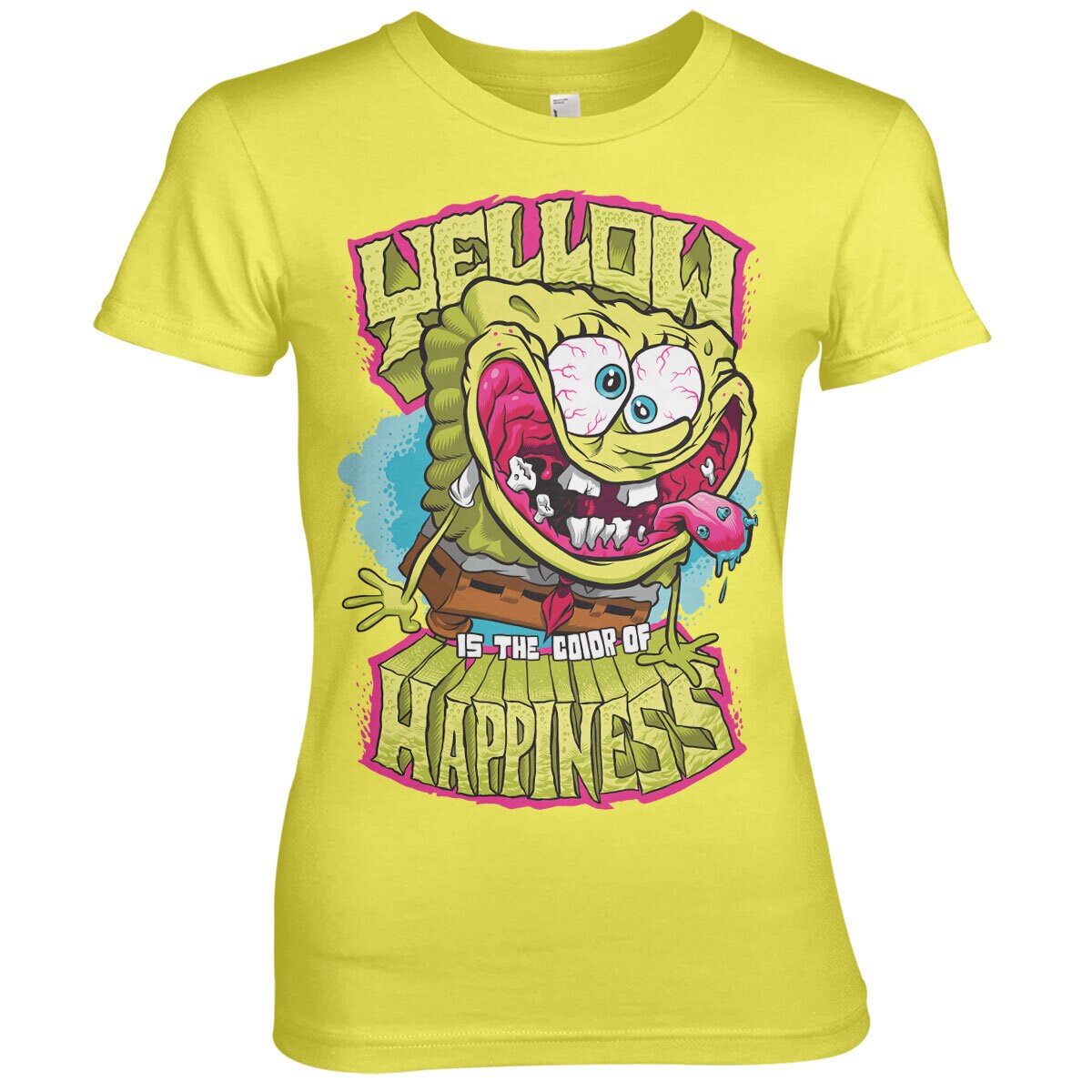 Bob l'éponge - Yellow Is The Color Of Happiness Girly Tee – T-shirt femme