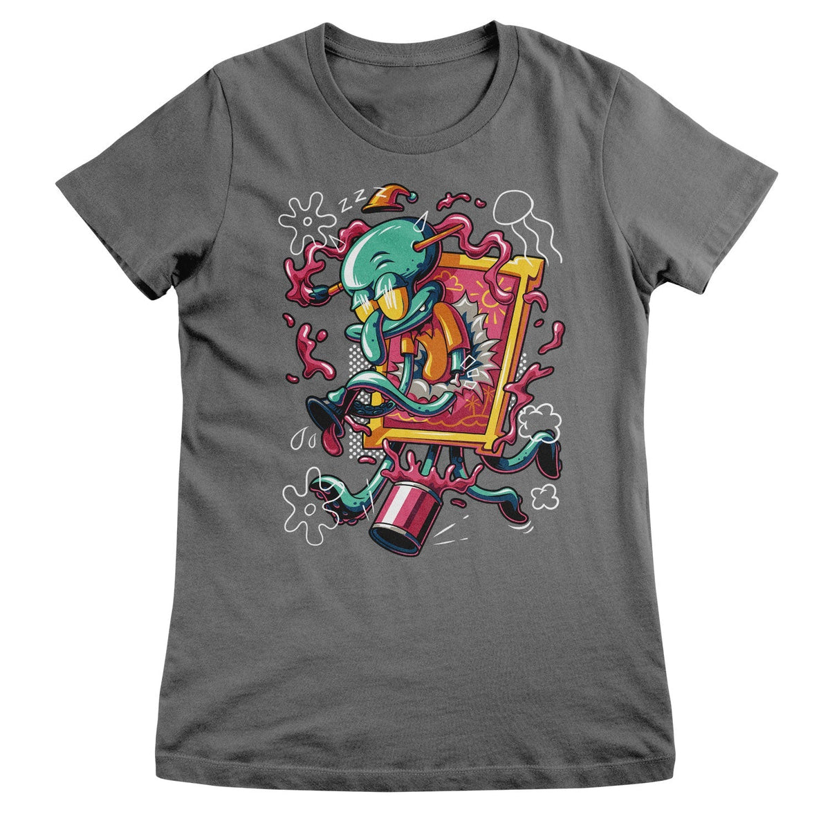 Bob l'éponge - Squidward Art Crash Girly Tee – T-shirt femme