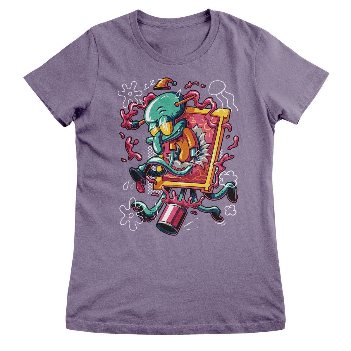 Bob l'éponge - Squidward Art Crash Girly Tee – T-shirt femme