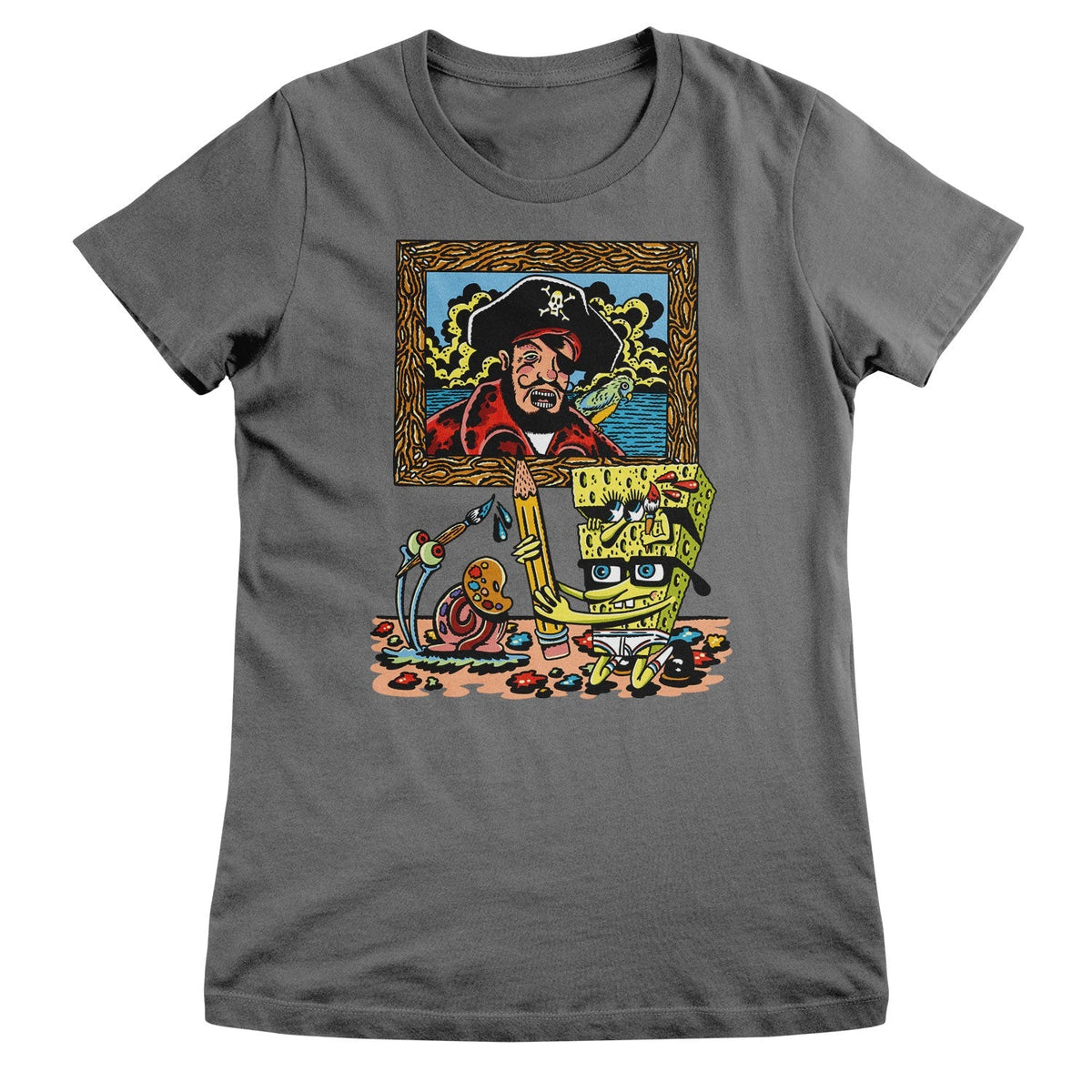 Bob l'éponge - Patchy The Pirate Girly Tee – T-shirt femme