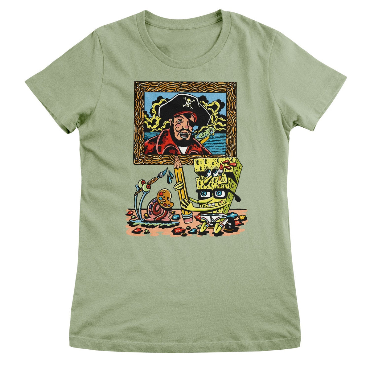 Bob l'éponge - Patchy The Pirate Girly Tee – T-shirt femme