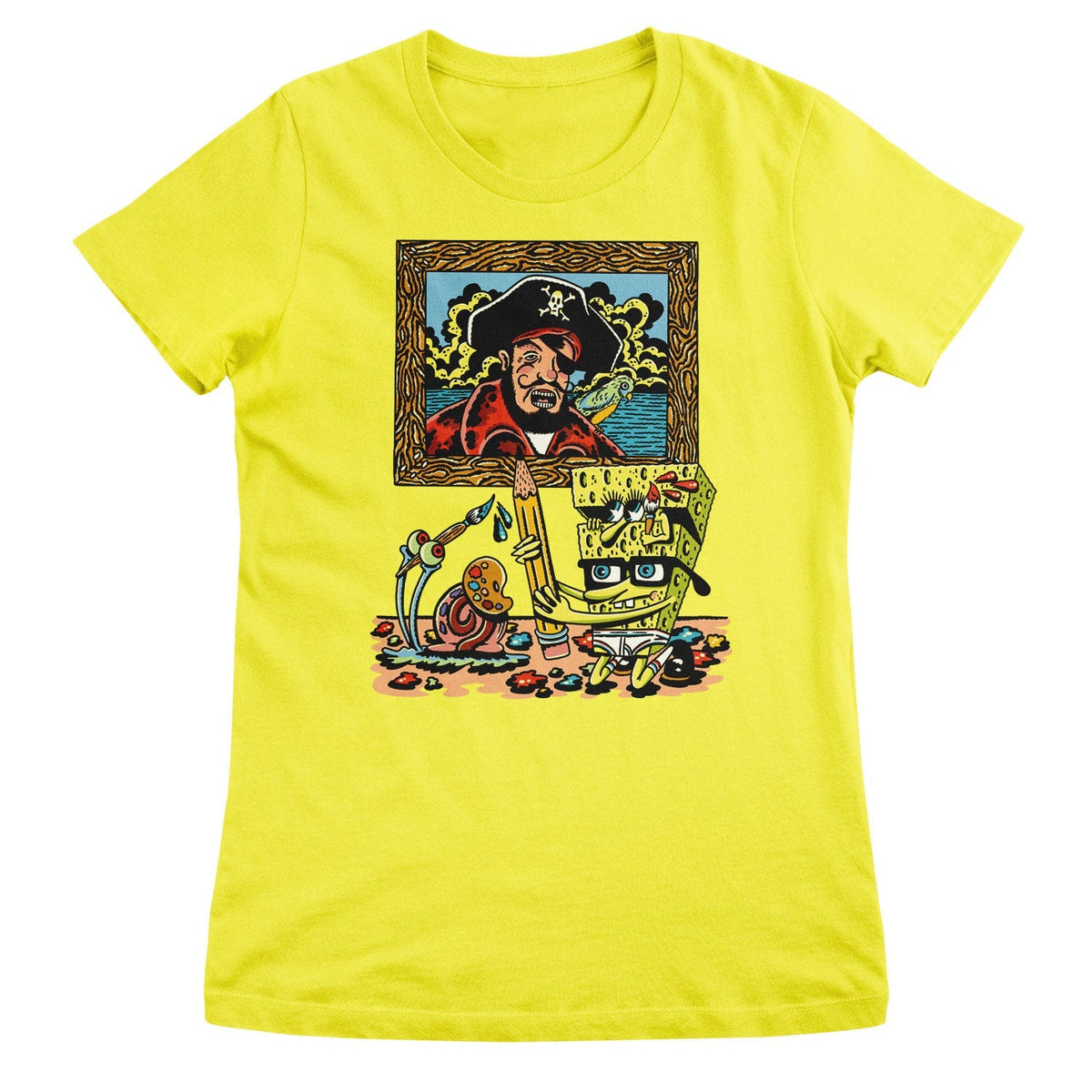 Bob l'éponge - Patchy The Pirate Girly Tee – T-shirt femme