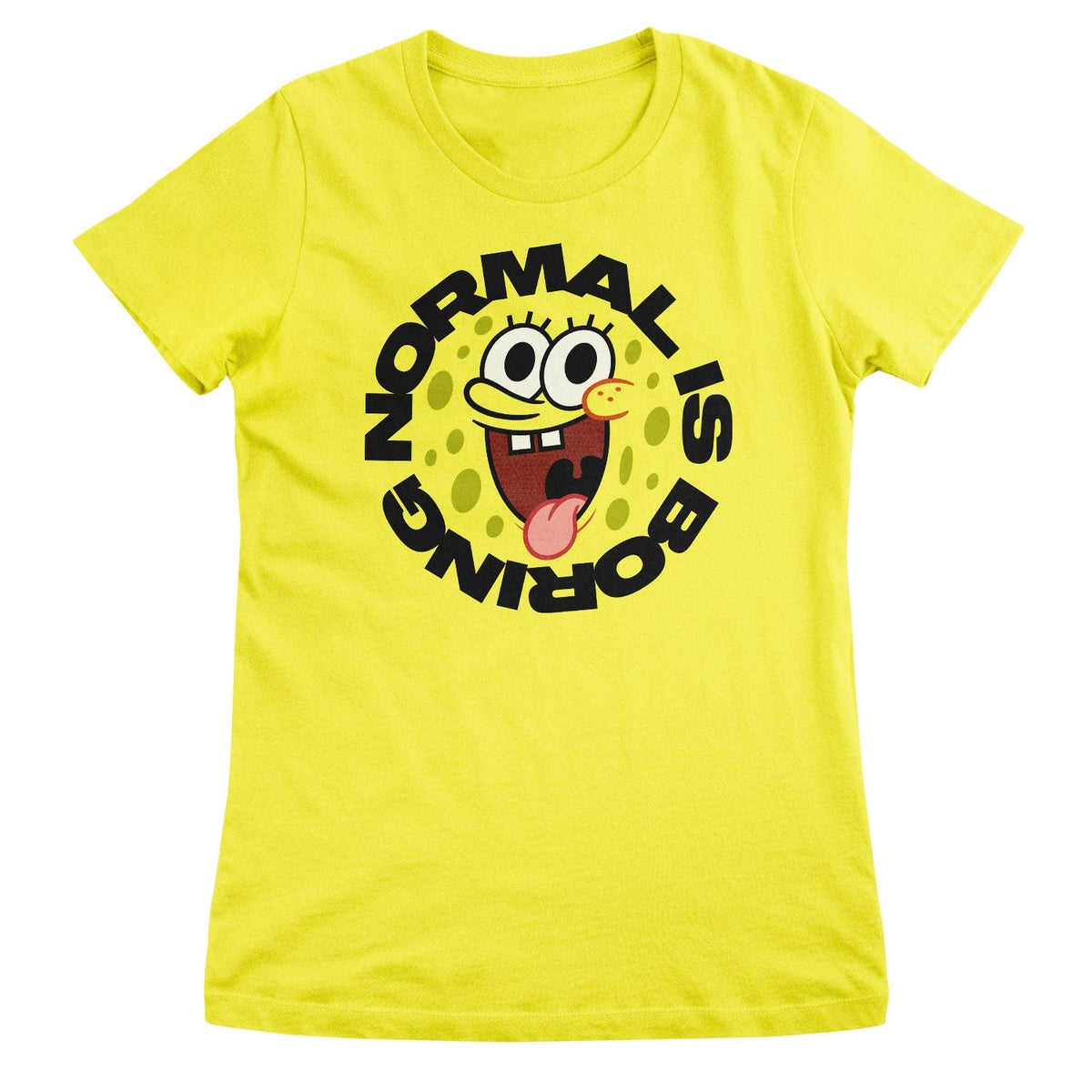 SpongeBob Squarepants (Bob l'éponge) - Normal Is Boring Girly Tee – T-shirt femme