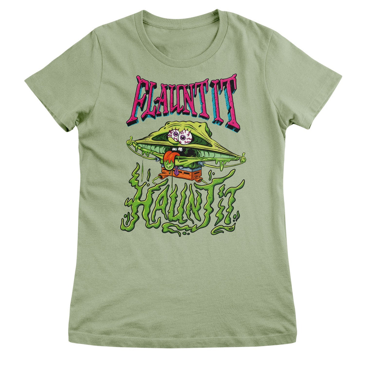 Bob l'éponge - Flaunt It - Haunt It Girly Tee – T-shirt femme