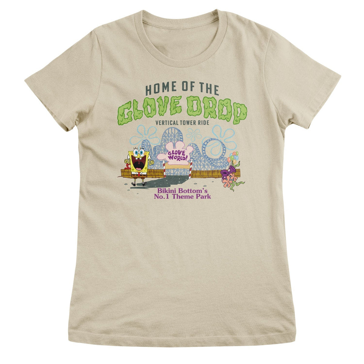 Bob l'éponge - Glove World Theme Park Girly Tee – T-shirt femme
