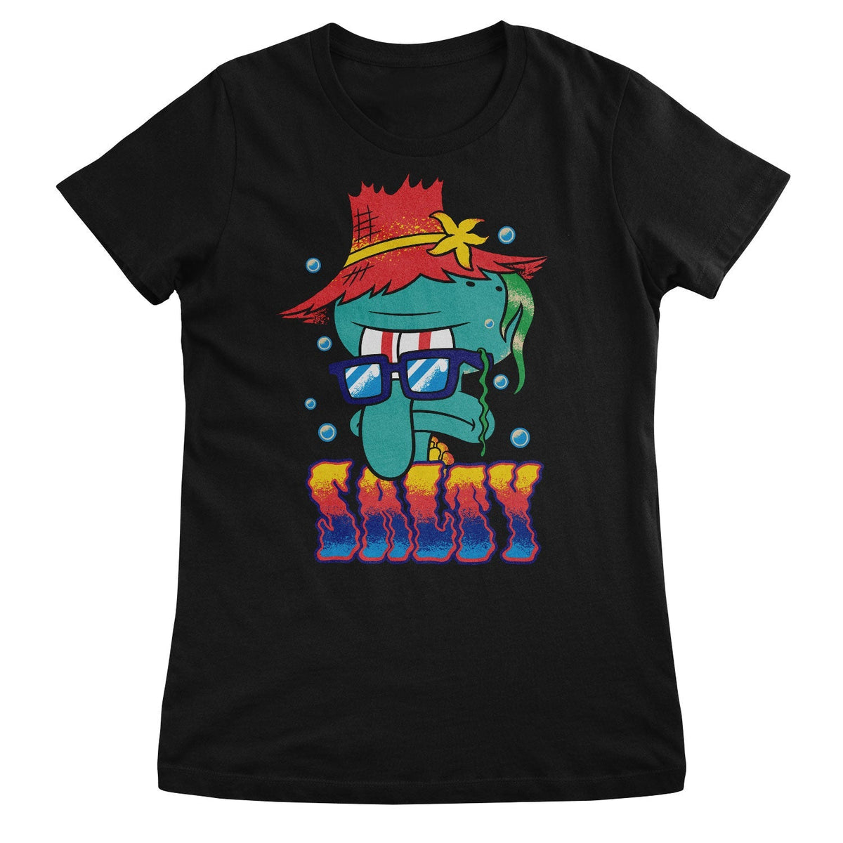 Bob l'éponge - Salty Squidward Girly Tee – T-shirt femme