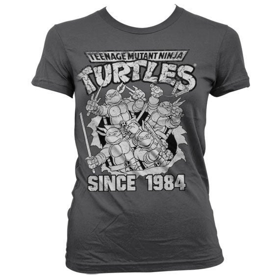 Les Tortues Ninja - TMNT Distressed Since 1984 Girly Tee – T-shirt femme