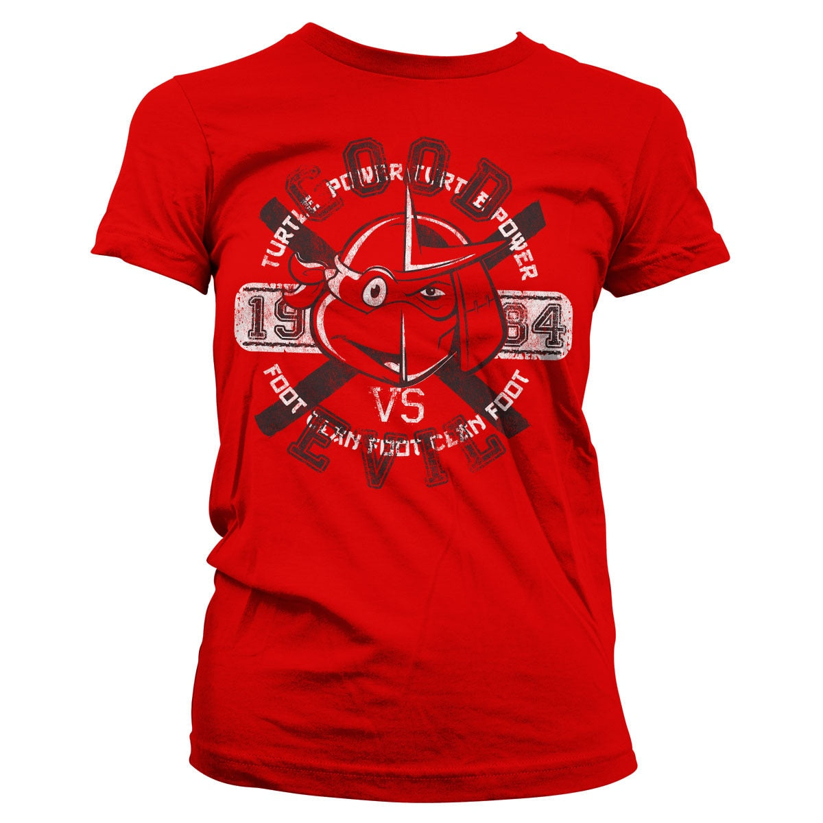 Les Tortues Ninja - TMNT Good VS Evil Girly Tee – T-shirt femme