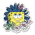 SpongeBob Squarepants (Bob l'éponge) Flower Sticker – Sticker