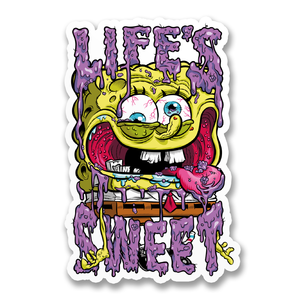Bob l'éponge - Life's Sweet Sticker – Sticker