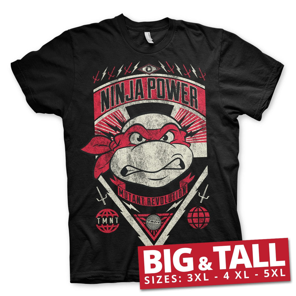 Les Tortues Ninja - TMNT Ninja Power Big & Tall T-Shirt – T-shirt grande taille