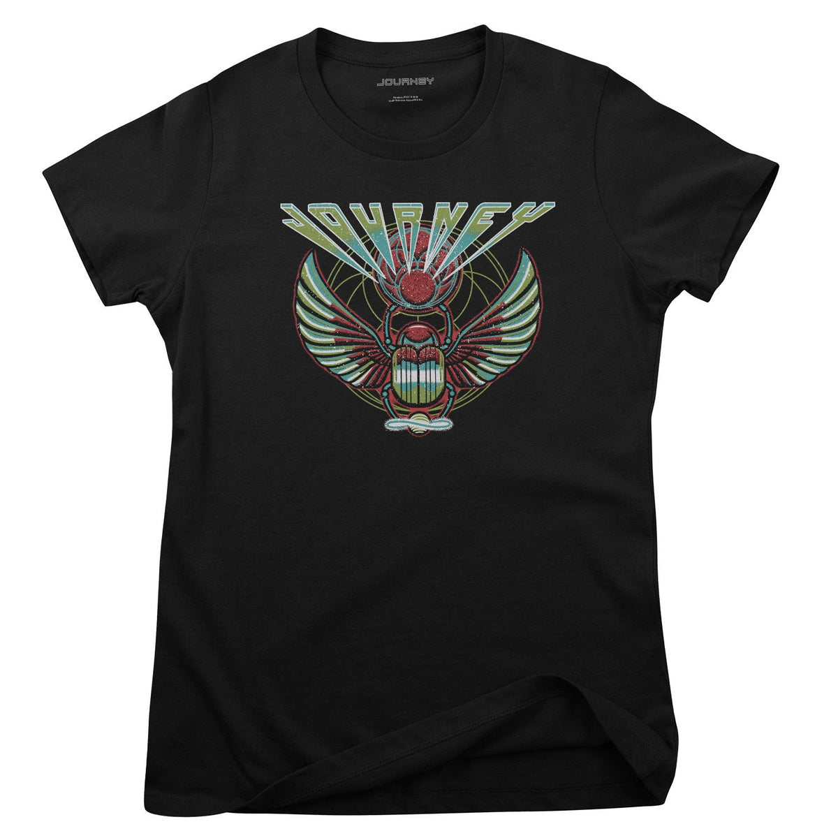 Journey - Green Scarab Girly Tee – T-shirt femme