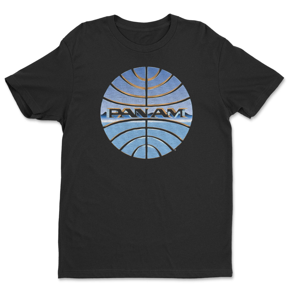 Pan-Am Chromed Globe Logo T-Shirt – T-shirt