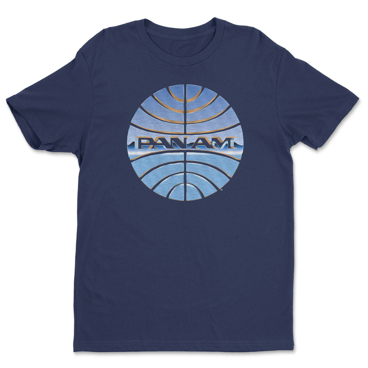 Pan-Am Chromed Globe Logo T-Shirt – T-shirt