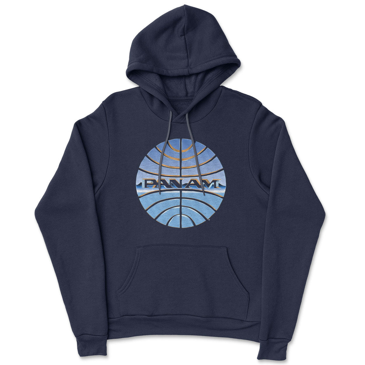 Pan-Am Chromed Globe Logo Hoodie – Sweat à capuche
