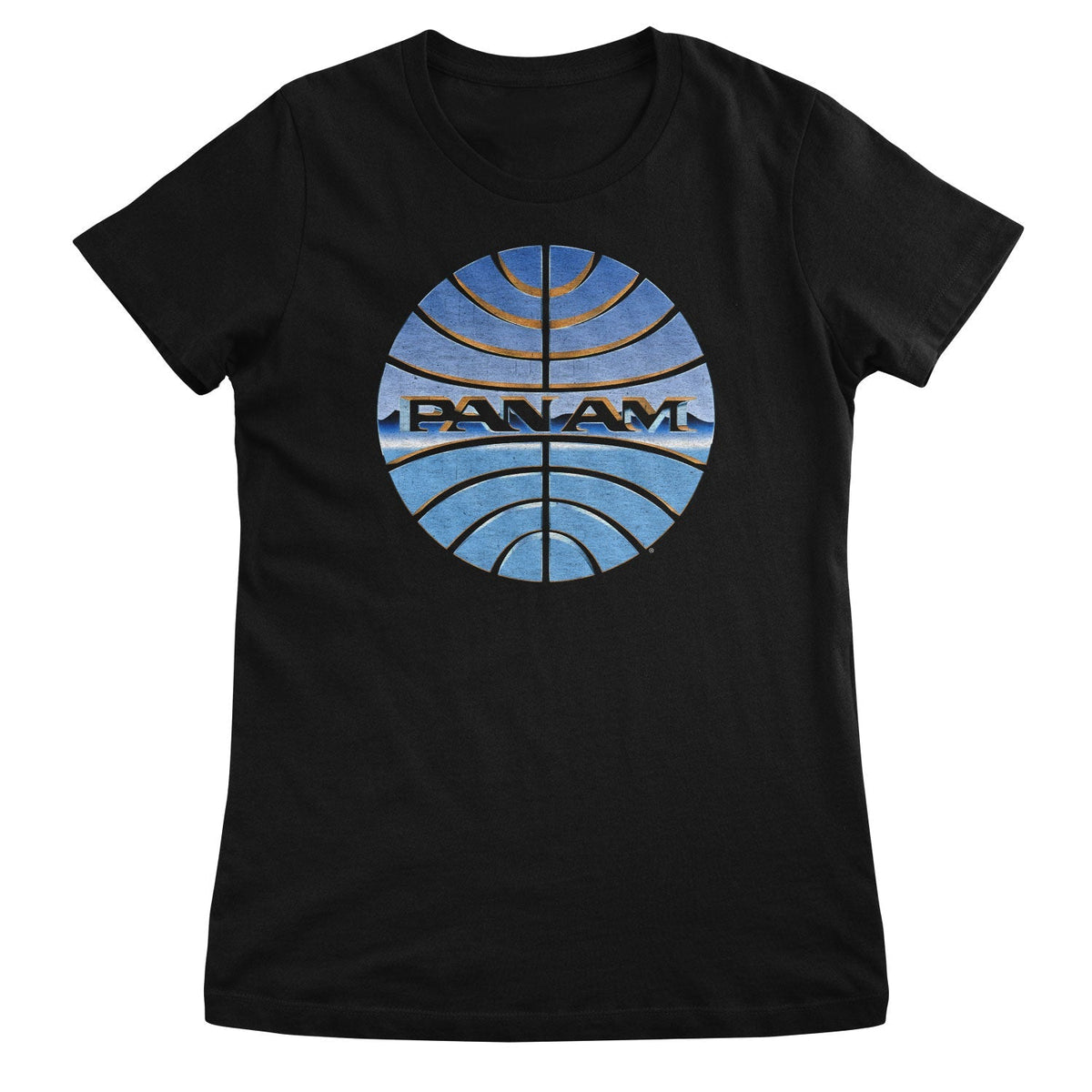 Pan-Am Chromed Globe Logo Girly Tee – T-shirt femme