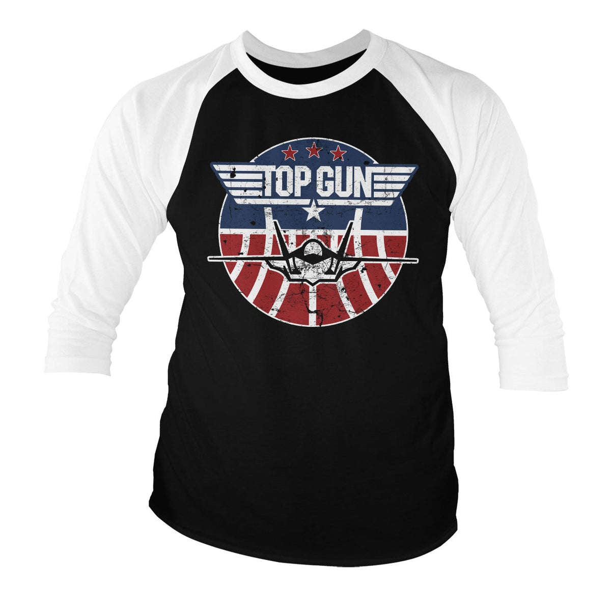 Top Gun Tomcat Baseball 3/4 Sleeve Tee – T-shirt baseball manches 3/4