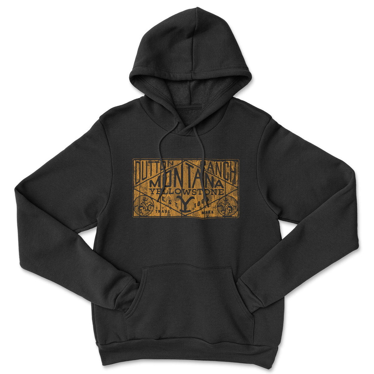 Dutton Ranch Wood Sign Hoodie – Sweat à capuche