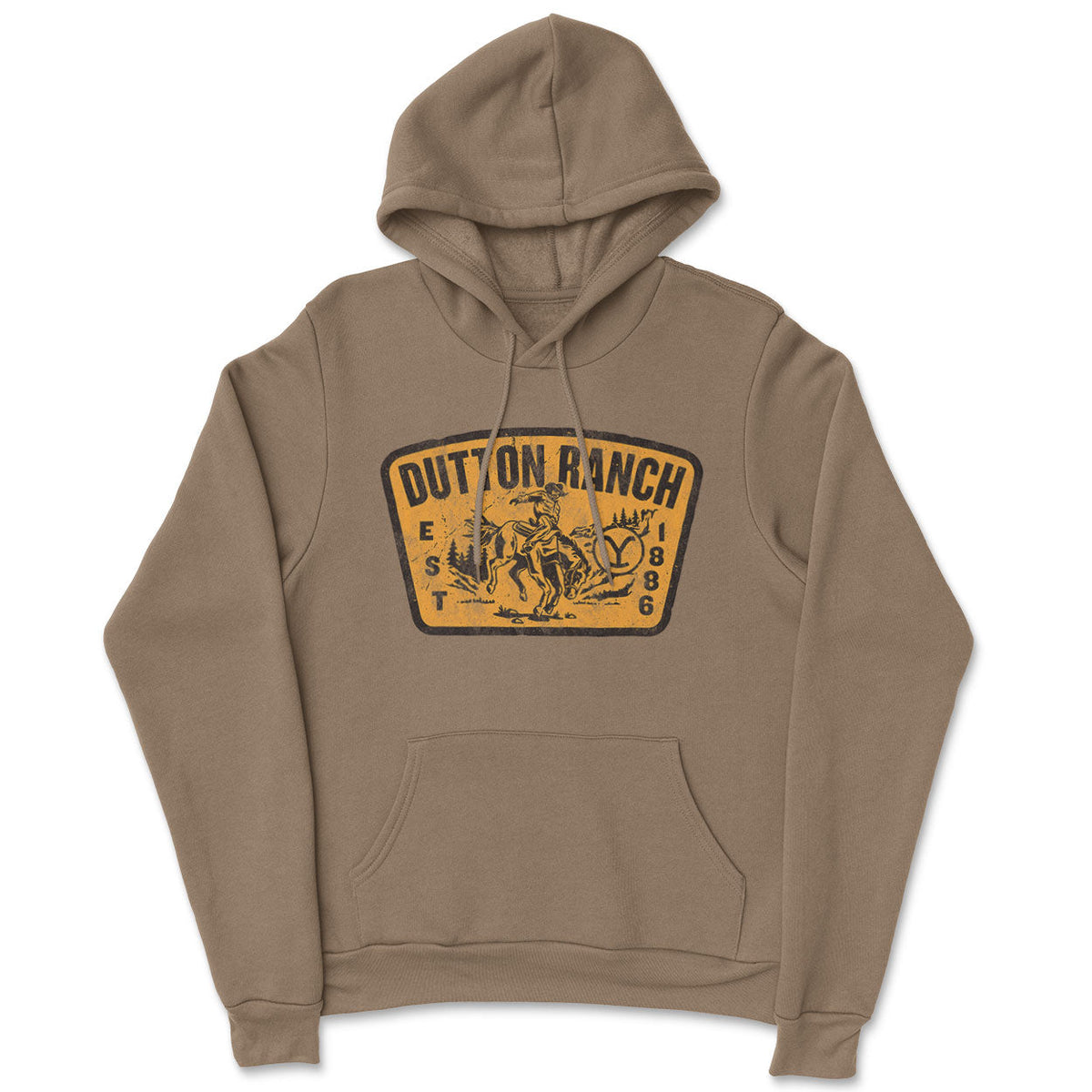 Yellowstone - Washed Dutton Ranch Patch Hoodie – Sweat à capuche