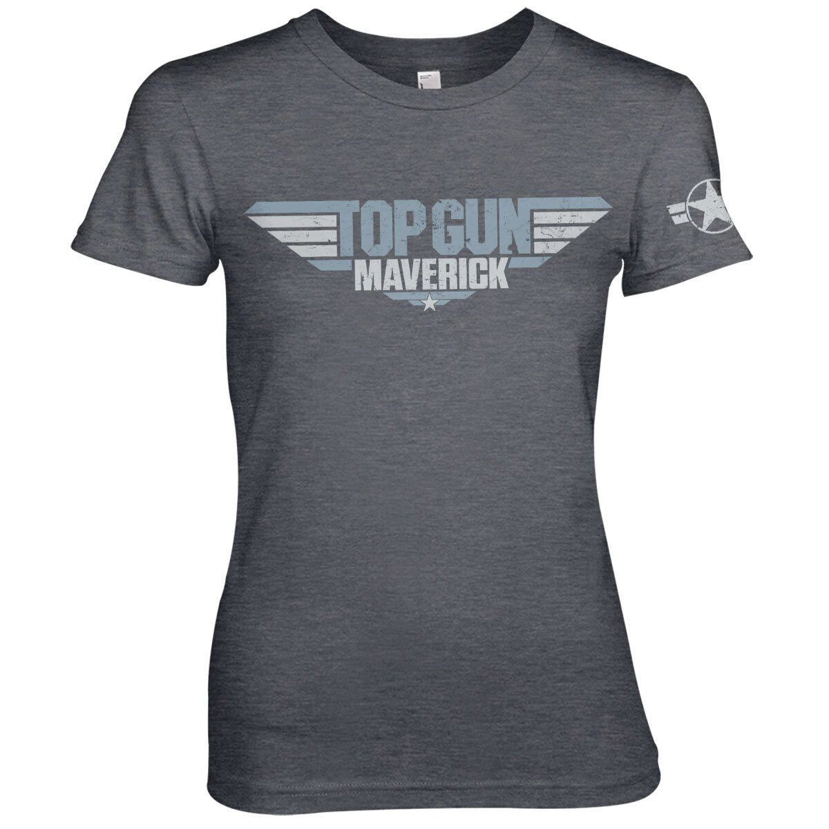 Top Gun Maverick Distressed Logo Girly Tee – T-shirt femme