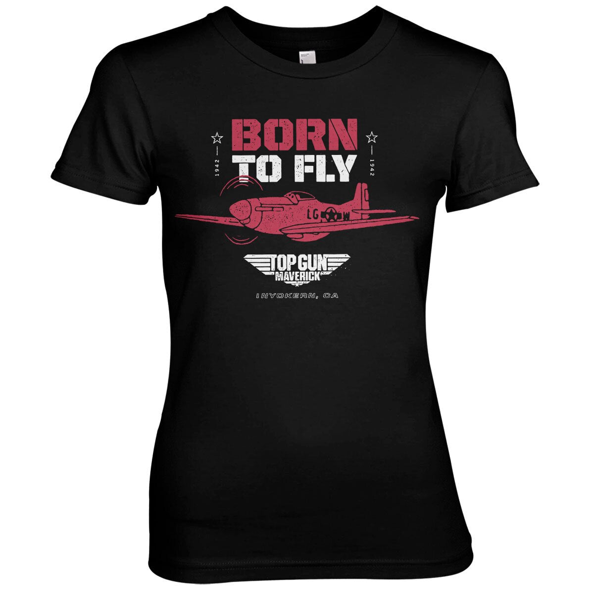 Top Gun - Born To Fly Girly Tee – T-shirt femme