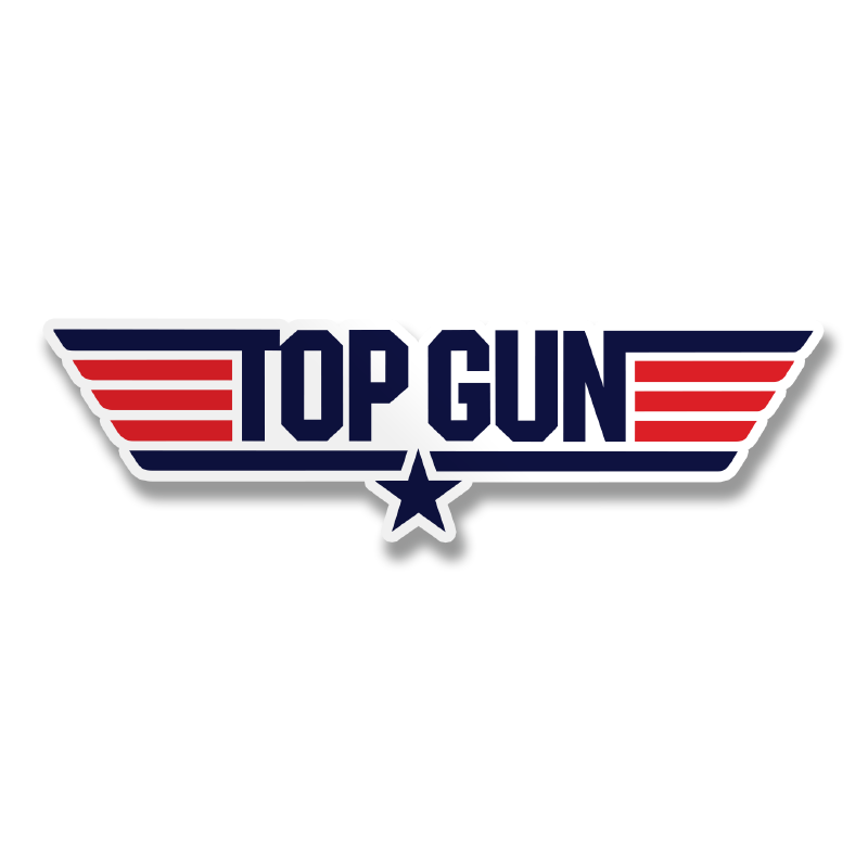 Top Gun Logotype Sticker – Sticker