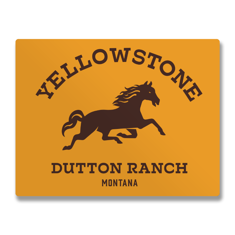 Dutton Ranch Montana Sign Sticker – Sticker