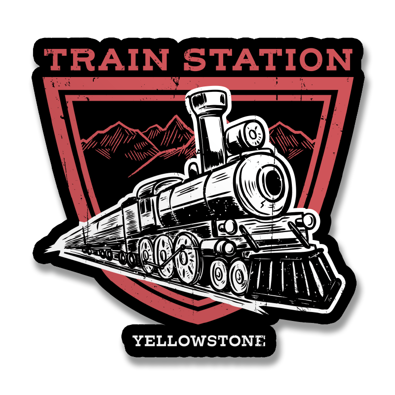 Yellowstone Train Station Sticker – Sticker