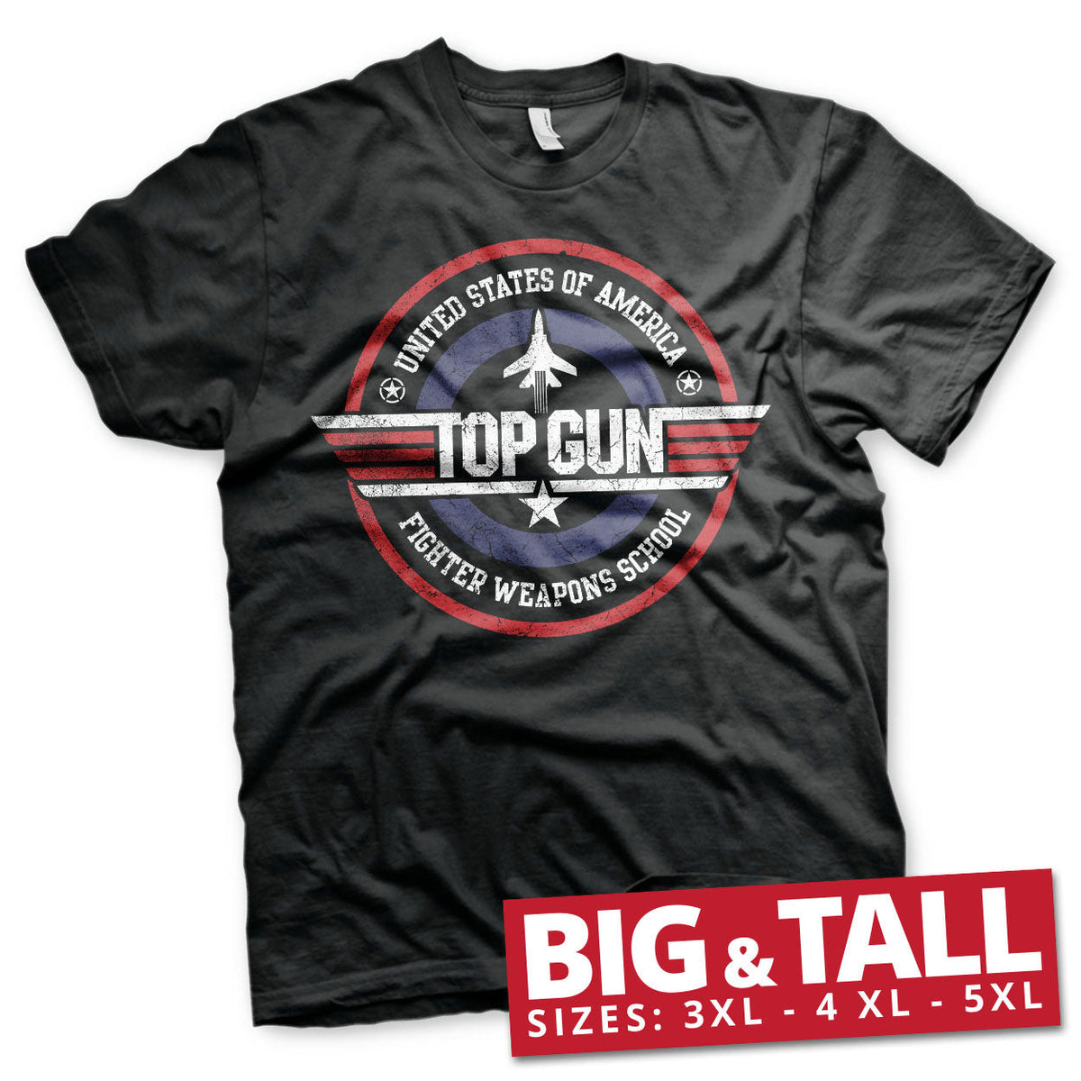 Top Gun - Fighter Weapons School Big & Tall T-Shirt – T-shirt grande taille