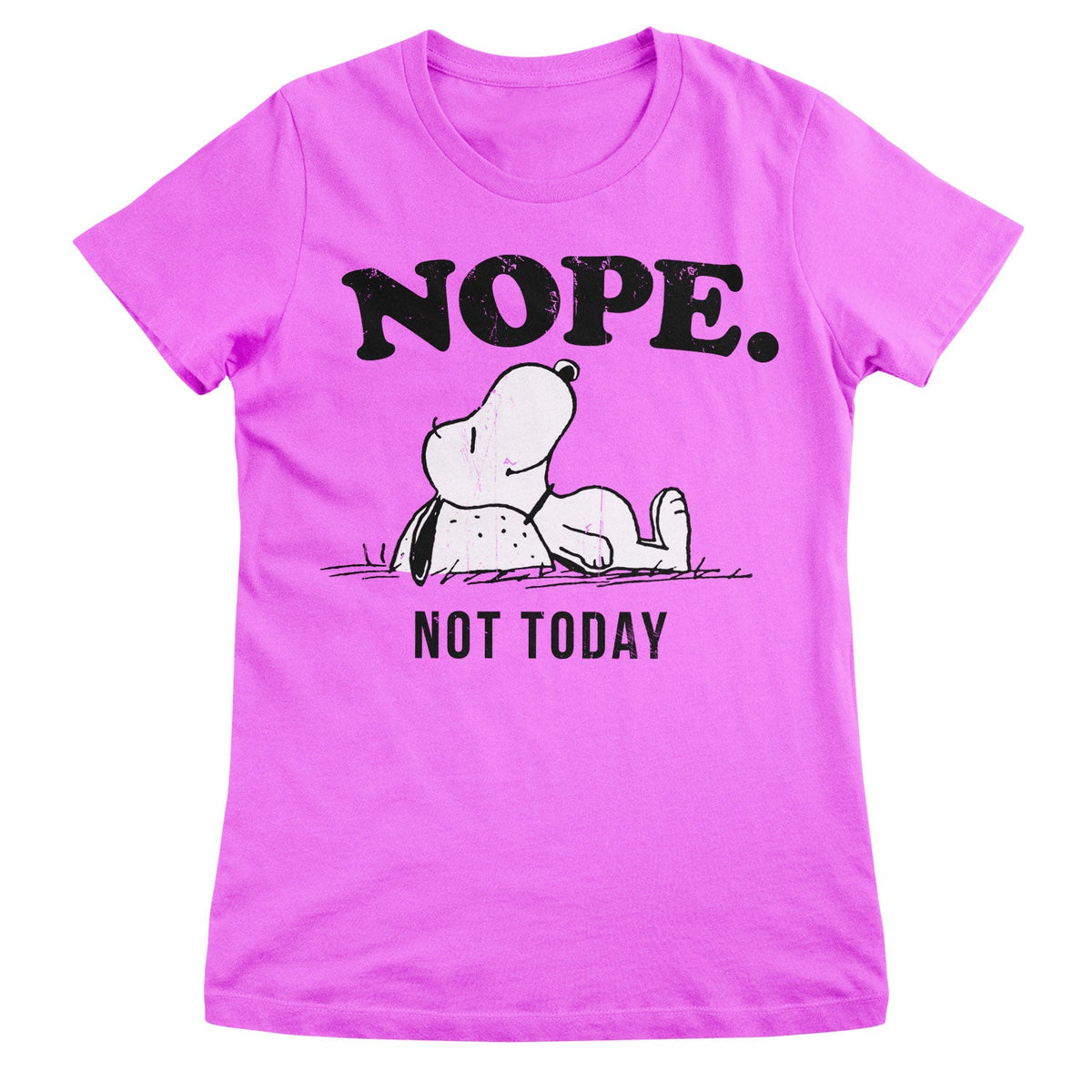 Snoopy - Nope. Not Today Girly Tee – T-shirt femme