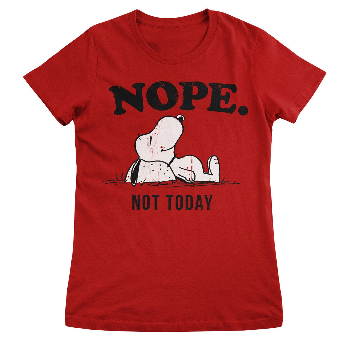 Snoopy - Nope. Not Today Girly Tee – T-shirt femme