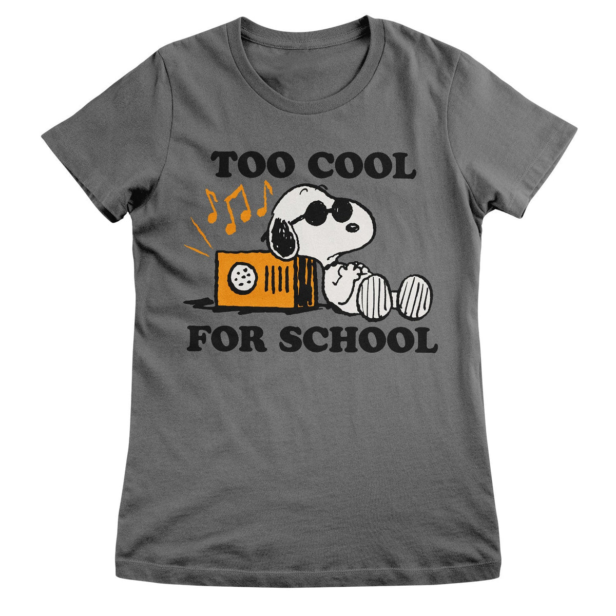 Snoopy - Too Cool For School Girly Tee – T-shirt femme