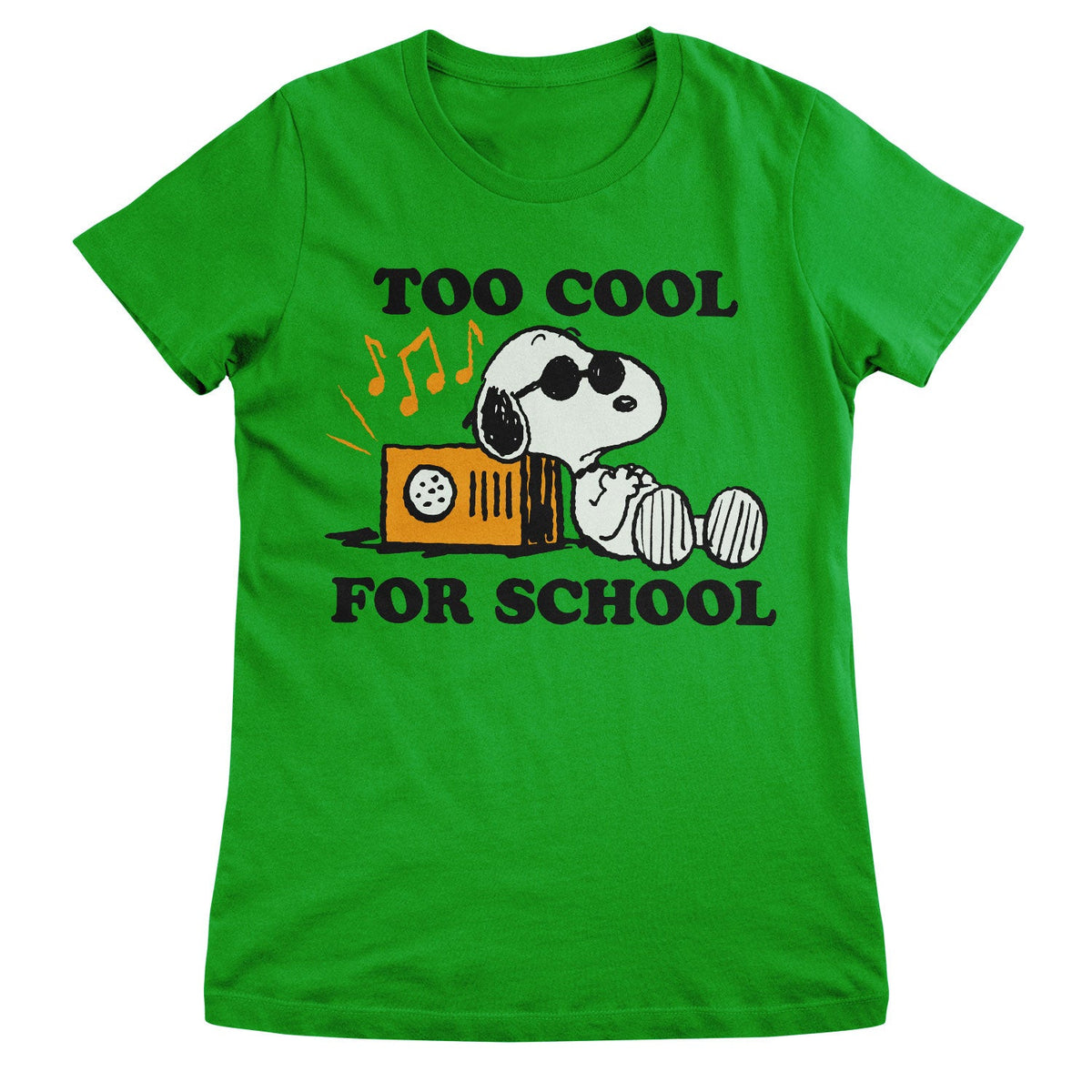 Snoopy - Too Cool For School Girly Tee – T-shirt femme
