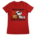 Snoopy - Too Cool For School Girly Tee – T-shirt femme