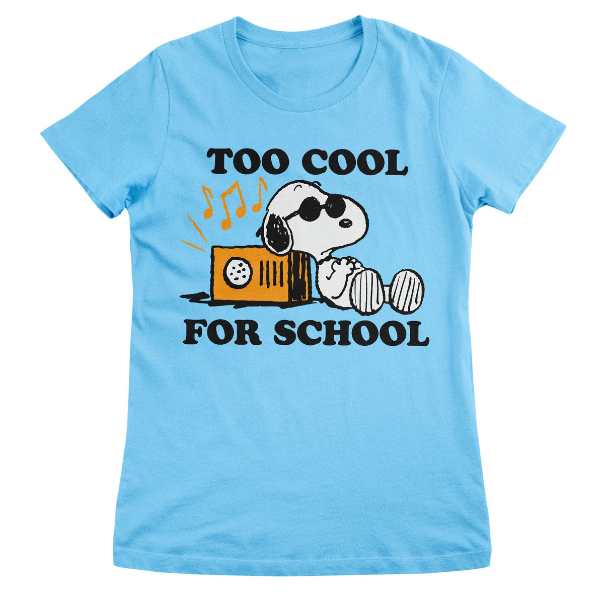 Snoopy - Too Cool For School Girly Tee – T-shirt femme
