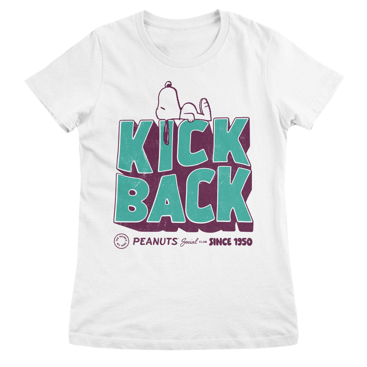 Peanuts (Snoopy) - Kick Back Social Club Girly Tee – T-shirt femme