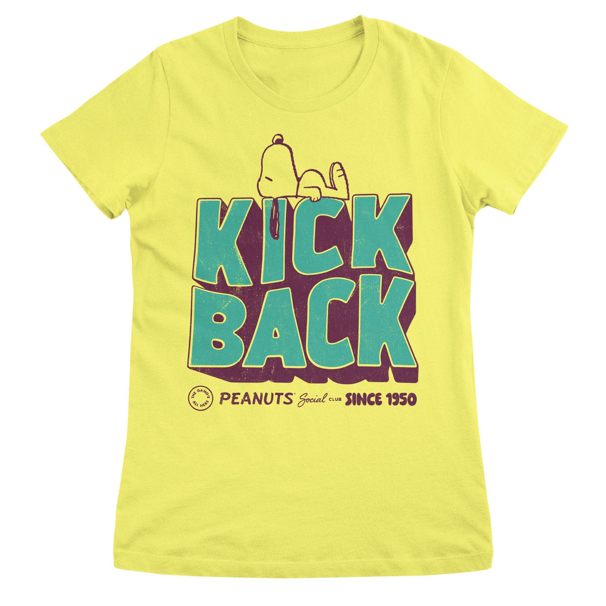 Peanuts (Snoopy) - Kick Back Social Club Girly Tee – T-shirt femme